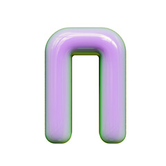 Alphabet, Number And Symbol 3D Render Word Lavender Lustrous Digital Powerup