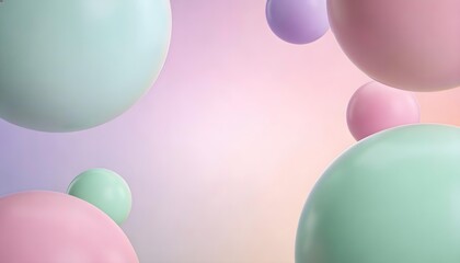 Minimal abstract background featuring soft pastel colors and floating geometric shapes.