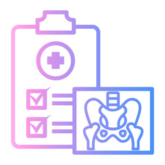 Obraz premium clipboard Line Gradient Icon