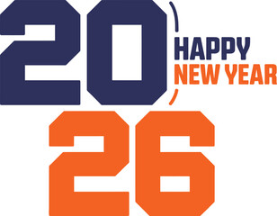 2026 Happy New Year text