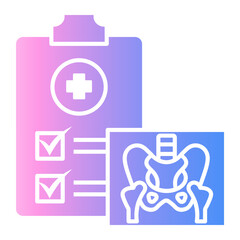 Obraz premium clipboard Gradient icon