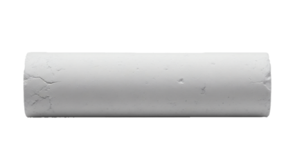 Close-up of a white cylindrical object with a cracked surface