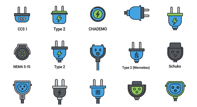 Electric Vehicle Charging Plugs - Types and Standards.