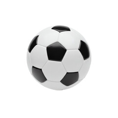 Obraz premium Classic Black and White Soccer Ball isolated on Transparent background