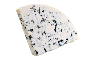 Blue cheese isolated on white background