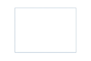 Rectangle frame with a glowing light blue line on transparent background, perfect for modern design overlay