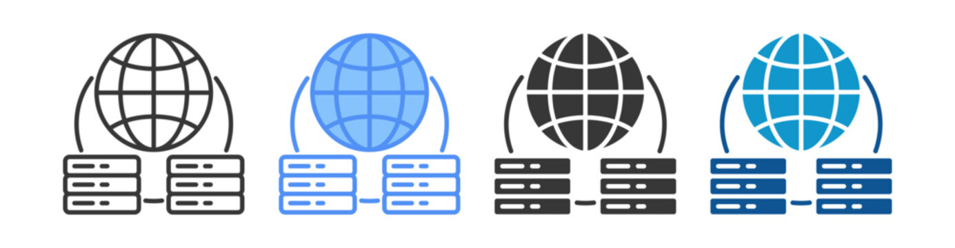 Cdn Icon Set Multiple Style Collection