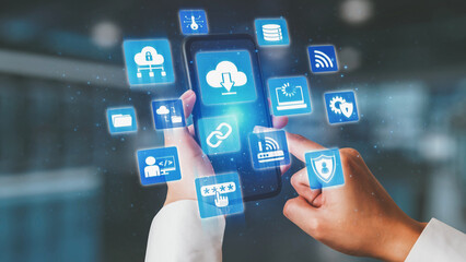 Cloud computing, cloud strategy, and cloud technology transforming digital infrastructure with scalable services, secure data storage, and cloud-based digital business solutions. Spire