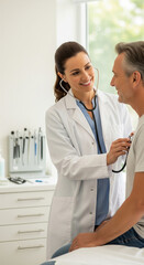 photo of a doctor examining a patient