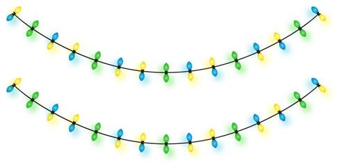 Colorful Holiday Christmas Lights Garland String Decoration