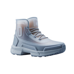 Futuristic Translucent Ankle Boot With Chunky Tech Sole Design