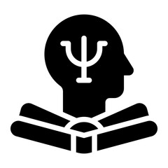 psychology glyph icon
