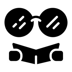 reading glyph icon