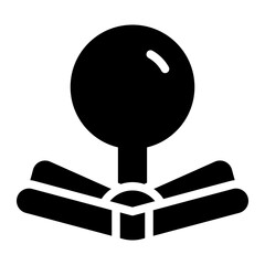 research glyph icon