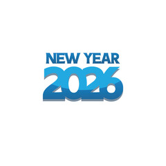 2026 new year design loogo vector