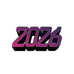 2026 new year design loogo vector