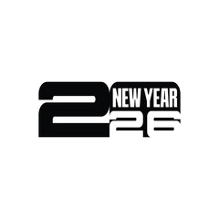 2026 new year design loogo vector