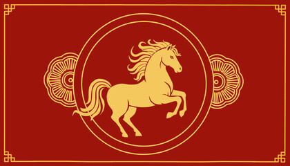 chinese zodiac year of the horse, golden horse