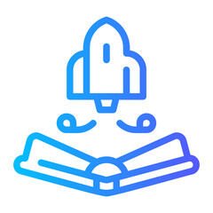 rocket gradient icon