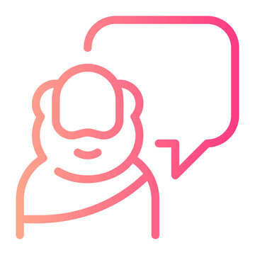 philosopher gradient icon