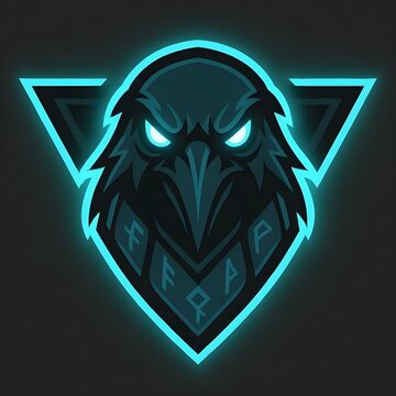 Spectral Raven Esports Mascot Logo Vector