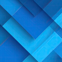 An abstract composition of intersecting diagonal blue planes in varying shades