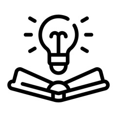 knowledge line icon