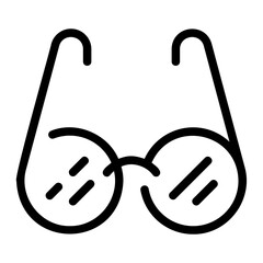 reading glasses line icon