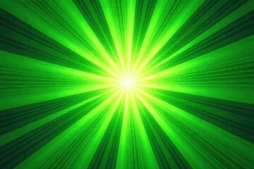Obraz premium Abstract green sunburst, retro ray texture background, bright, geometric, vibrant