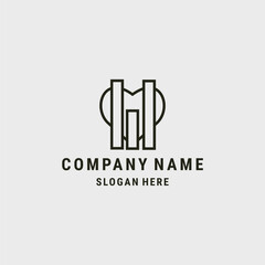 Letter w love logo style icon design template vector illustration