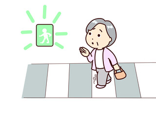 フレイル、横断歩道を渡り切れない