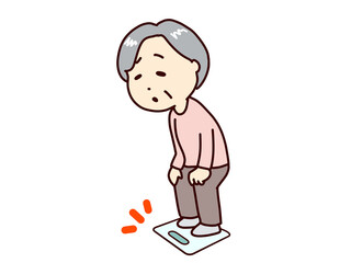 フレイル、体重測定、体重が減る