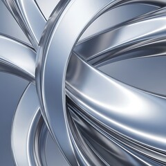 Modern glass building curves reflecting sky and light