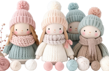 손뜨개인형_겨울소품_따뜻한인형친구