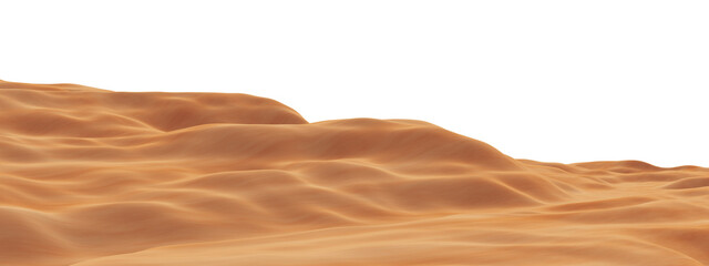 Desert sand dunes landscape. Desert environment