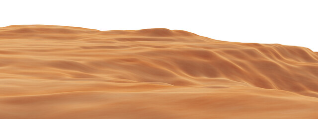 Desert sand dunes landscape. Desert environment