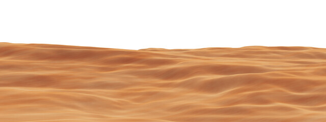 Desert sand dunes landscape. Desert environment