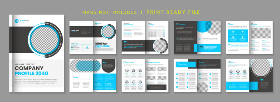 Company Profile - Multi-Page Brochure Template