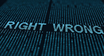 Complex ethics of ai right and wrong decisions. Future technology and digital morality require clear regulation and law to navigate difficult choice and dilemma