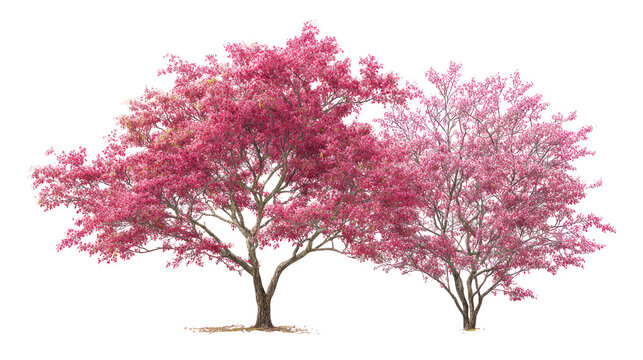 Japanese Maple Acer palmatum flowering Dogwood Cornus tree on transparent background