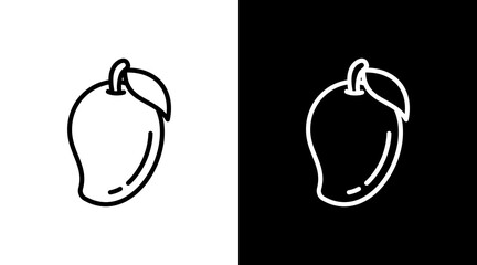 Mango With Icon Set Design