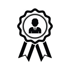 Certification badge icon for professional