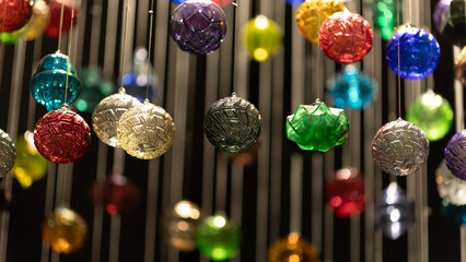 Christmas time and decorations in church in Sélestat in Alsace, France on December 20th 2025