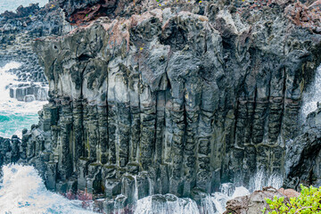 한국 제주도 서귀포 주상절리