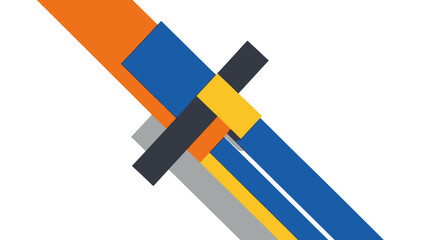 Colorful geometric abstract design with organic shapes, representing creativity and modern art © Abhinaya Project