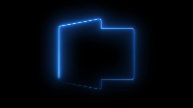 Computer Folder with Colorful Paper Files and Documents file management concept. Open file folders icon on black background.