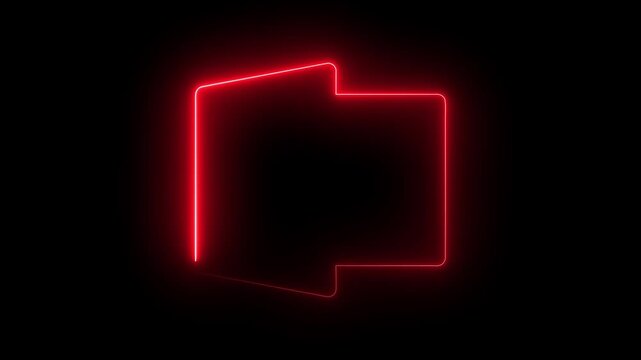 Computer Folder with Colorful Paper Files and Documents file management concept. Open file folders icon on black background.