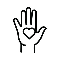 Obraz premium Hand holding a heart symbolizing love and care