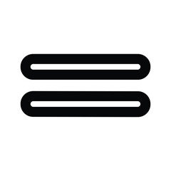 Equality sign symbolizing balance and fairness