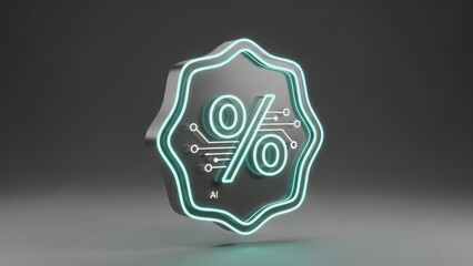 Neon green and silver circle with a black dot in the middle